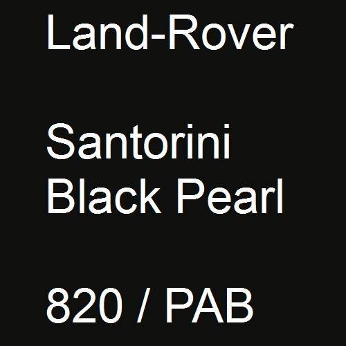 Land-Rover, Santorini Black Pearl, 820 / PAB.